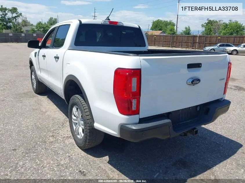 2020 Ford Ranger Xl VIN: 1FTER4FH5LLA33708 Lot: 42585289