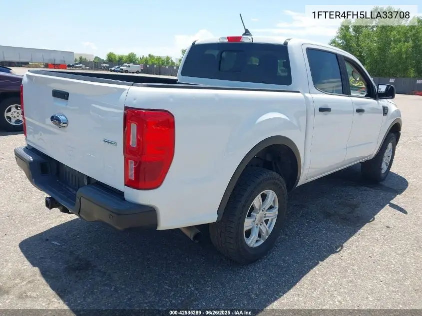 2020 Ford Ranger Xl VIN: 1FTER4FH5LLA33708 Lot: 42585289
