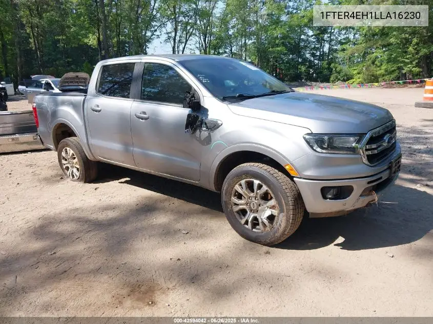 2020 Ford Ranger Lariat VIN: 1FTER4EH1LLA16230 Lot: 42594042