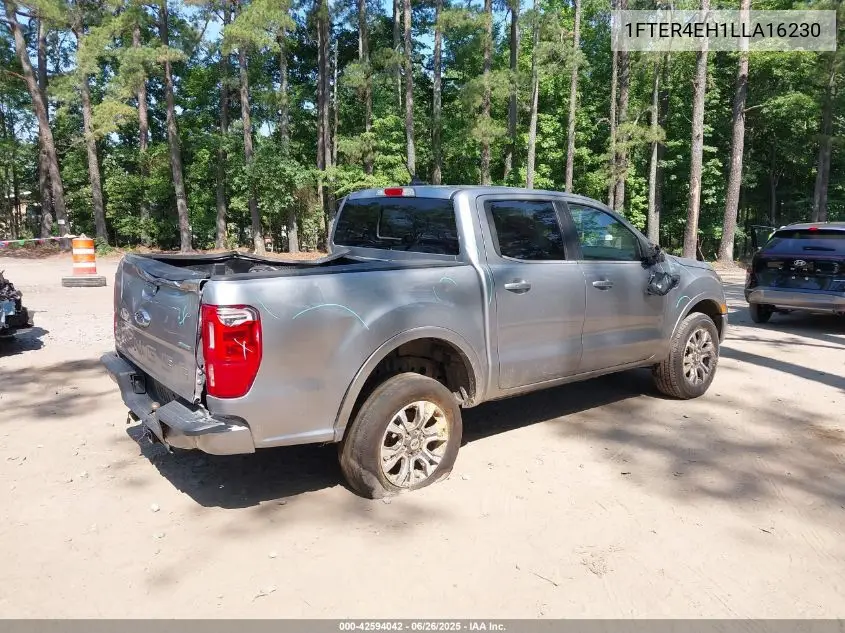 2020 Ford Ranger Lariat VIN: 1FTER4EH1LLA16230 Lot: 42594042