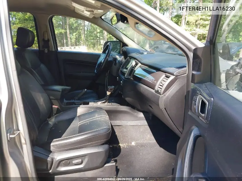 2020 Ford Ranger Lariat VIN: 1FTER4EH1LLA16230 Lot: 42594042