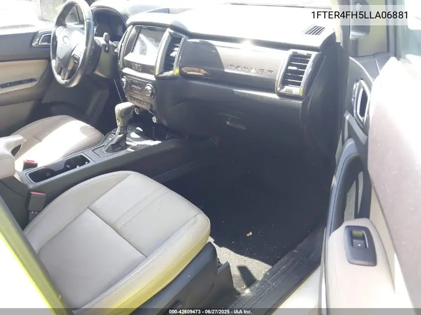 2020 Ford Ranger Lariat VIN: 1FTER4FH5LLA06881 Lot: 42609473