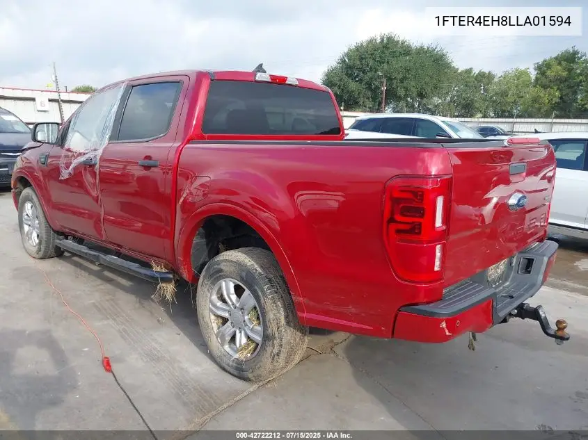 2020 Ford Ranger Xlt VIN: 1FTER4EH8LLA01594 Lot: 42722212