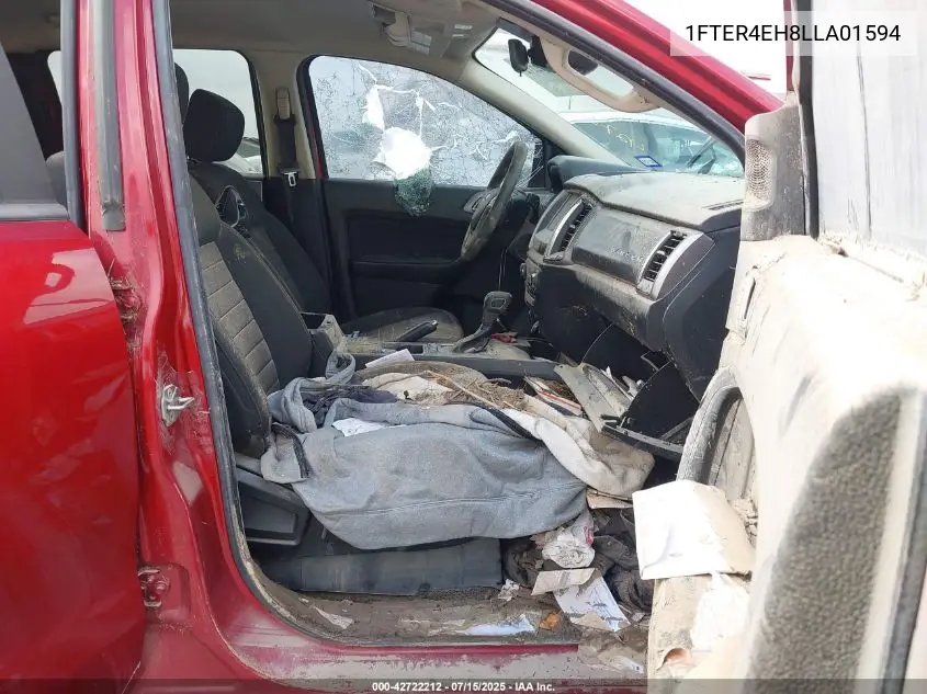 2020 Ford Ranger Xlt VIN: 1FTER4EH8LLA01594 Lot: 42722212
