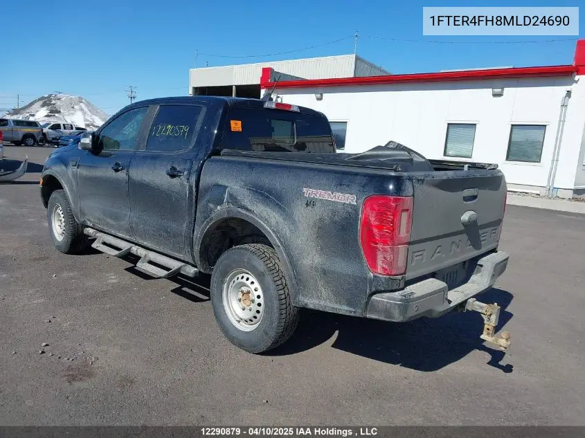 2021 Ford Ranger Xl/Xlt/Lariat VIN: 1FTER4FH8MLD24690 Lot: 12290879