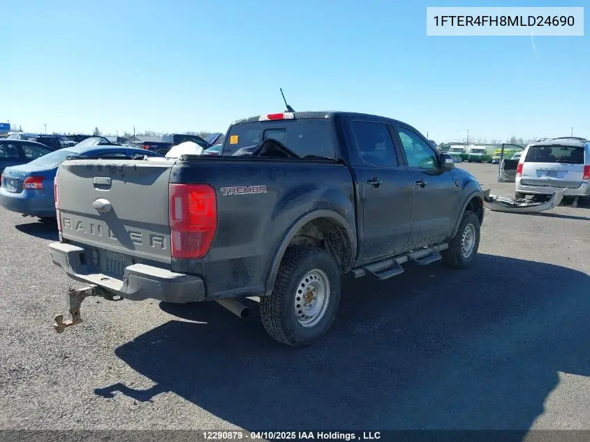 2021 Ford Ranger Xl/Xlt/Lariat VIN: 1FTER4FH8MLD24690 Lot: 12290879