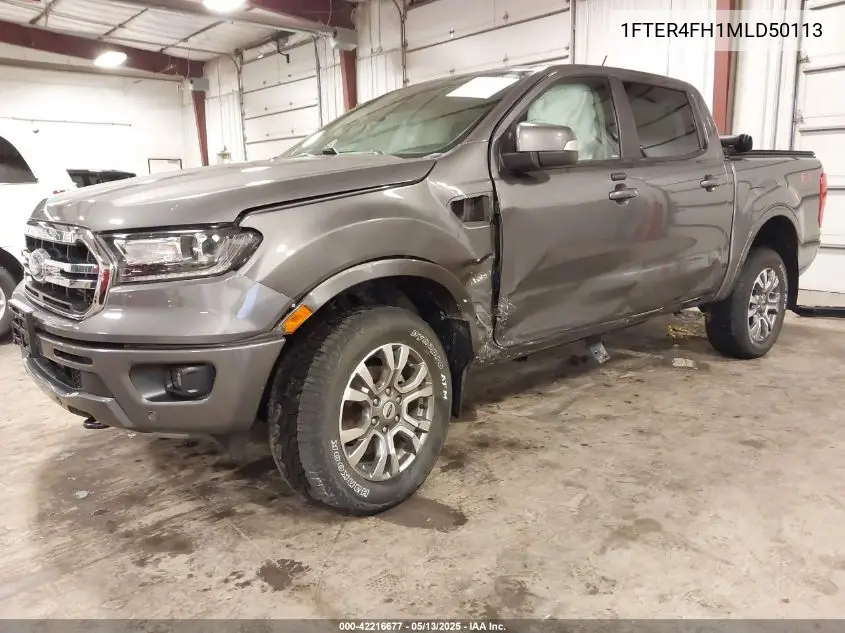 2021 Ford Ranger Lariat VIN: 1FTER4FH1MLD50113 Lot: 42216677
