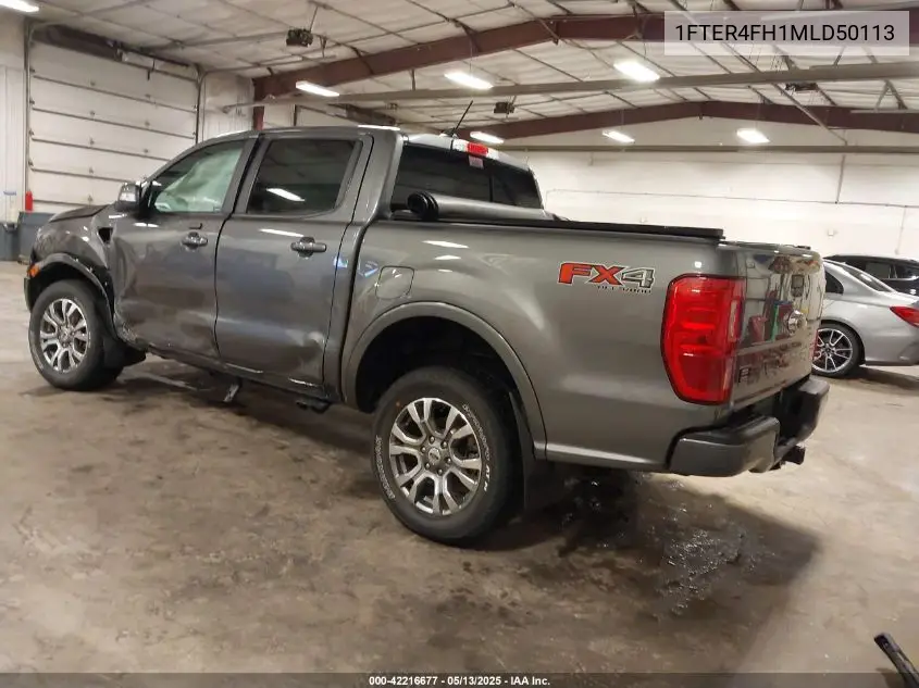 2021 Ford Ranger Lariat VIN: 1FTER4FH1MLD50113 Lot: 42216677