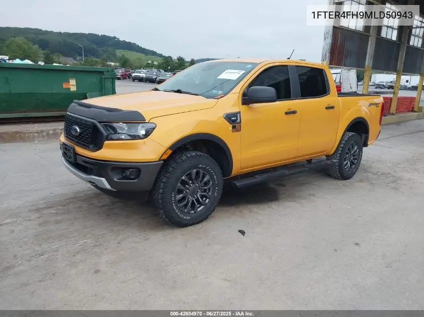 2021 Ford Ranger Xlt VIN: 1FTER4FH9MLD50943 Lot: 42604970