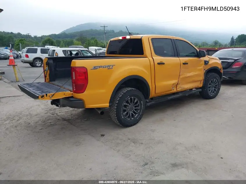 2021 Ford Ranger Xlt VIN: 1FTER4FH9MLD50943 Lot: 42604970