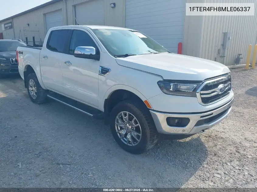 2021 Ford Ranger Lariat VIN: 1FTER4FH8MLE06337 Lot: 42613602