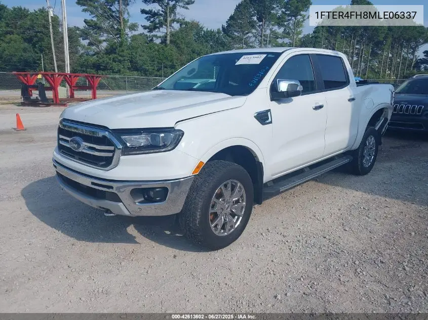 2021 Ford Ranger Lariat VIN: 1FTER4FH8MLE06337 Lot: 42613602