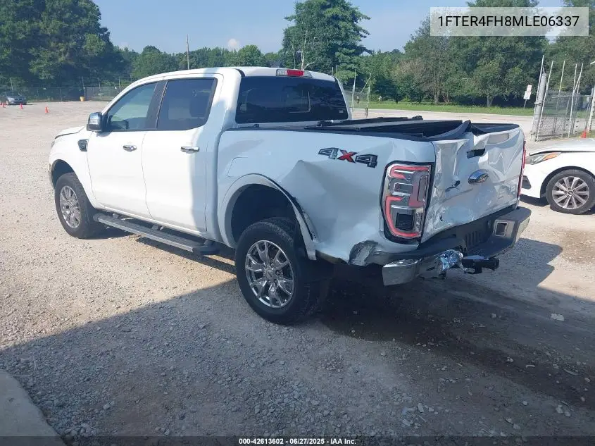 2021 Ford Ranger Lariat VIN: 1FTER4FH8MLE06337 Lot: 42613602