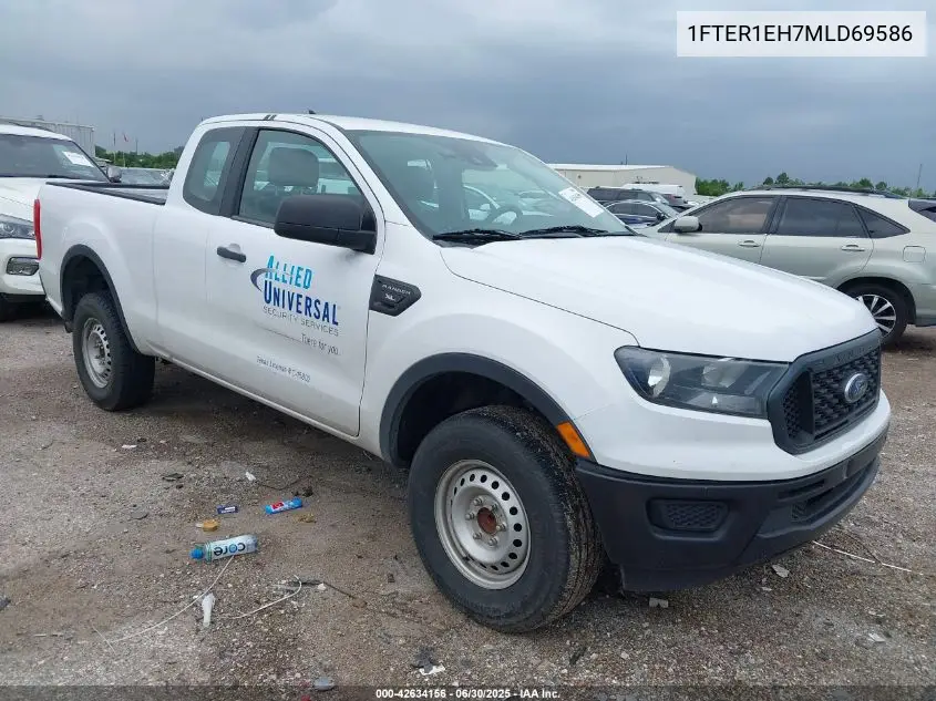 2021 Ford Ranger Xl VIN: 1FTER1EH7MLD69586 Lot: 42634156