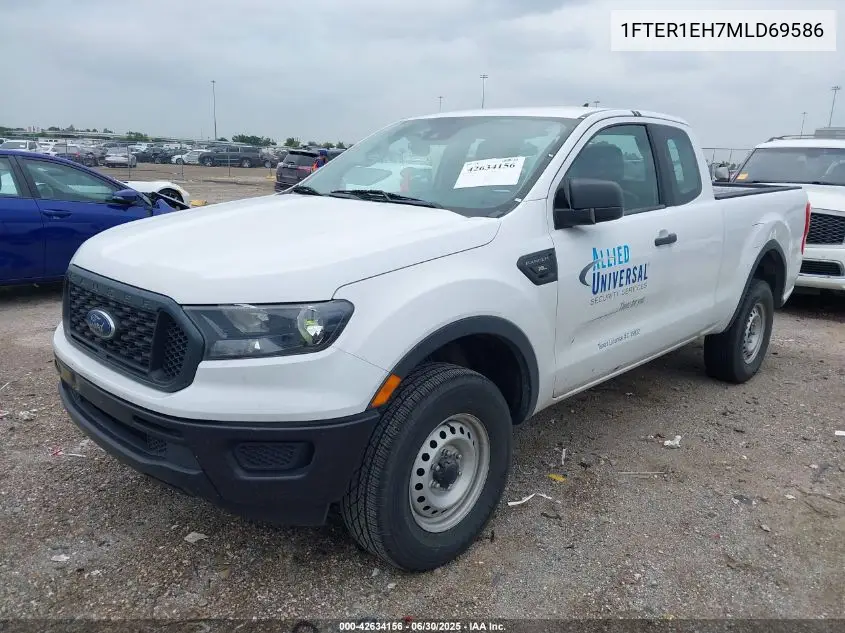 2021 Ford Ranger Xl VIN: 1FTER1EH7MLD69586 Lot: 42634156