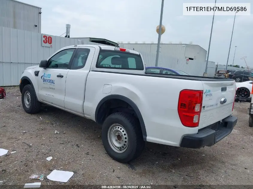 2021 Ford Ranger Xl VIN: 1FTER1EH7MLD69586 Lot: 42634156