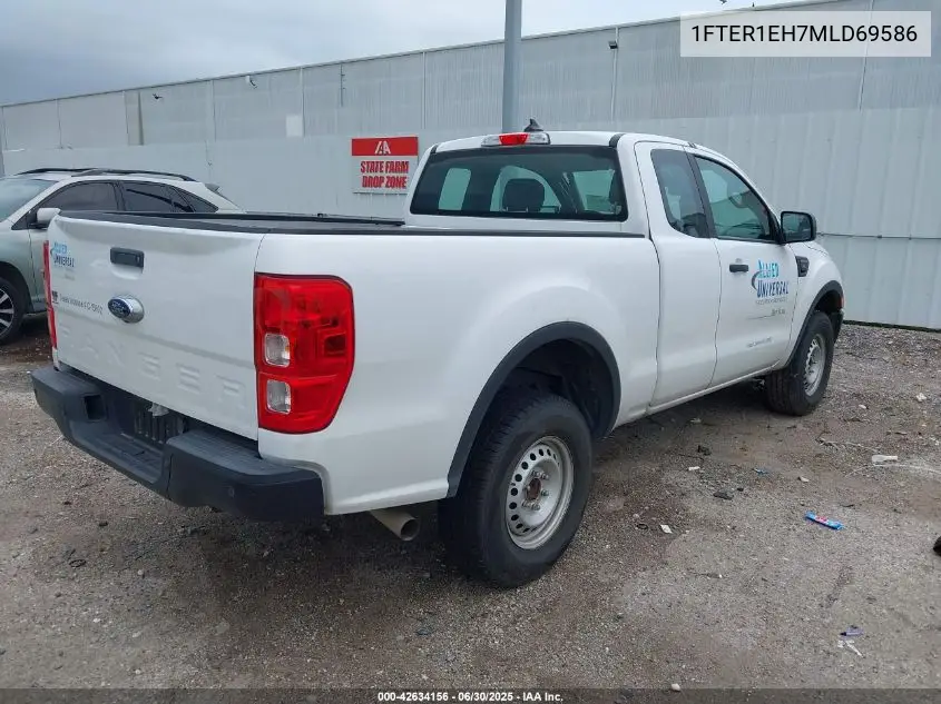2021 Ford Ranger Xl VIN: 1FTER1EH7MLD69586 Lot: 42634156