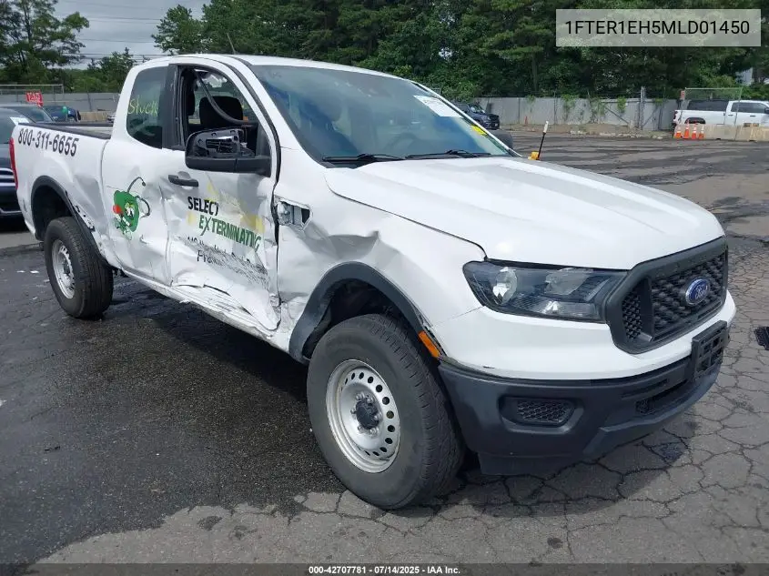 2021 Ford Ranger Xl VIN: 1FTER1EH5MLD01450 Lot: 42707781