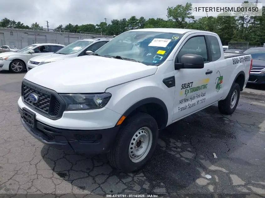 2021 Ford Ranger Xl VIN: 1FTER1EH5MLD01450 Lot: 42707781
