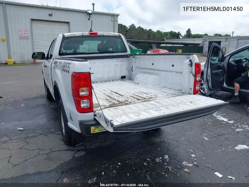 2021 Ford Ranger Xl VIN: 1FTER1EH5MLD01450 Lot: 42707781