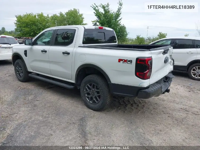 2024 Ford Ranger VIN: 1FTER4HH4RLE18389 Lot: 12323295