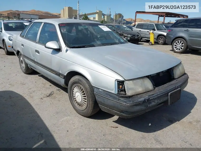 1986 Ford Taurus VIN: 1FABP29U2GA123573 Lot: 42604016