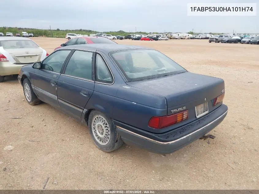 1fabp53u0ha101h74 1FABP53U0HA101H74 1987 Ford Taurus Lx
