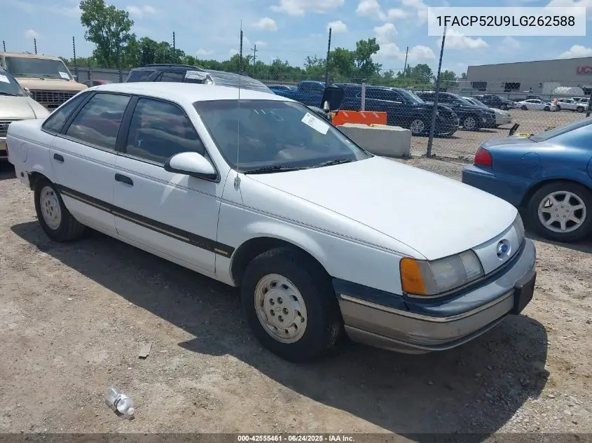 1990 Ford Taurus Gl VIN: 1FACP52U9LG262588 Lot: 42555461