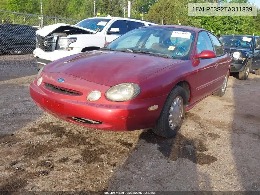1996 Ford Taurus Lx VIN: 1FALP53S2TA311839 Lot: 42171689