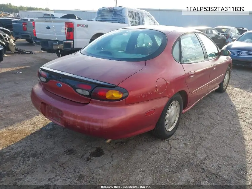 1996 Ford Taurus Lx VIN: 1FALP53S2TA311839 Lot: 42171689