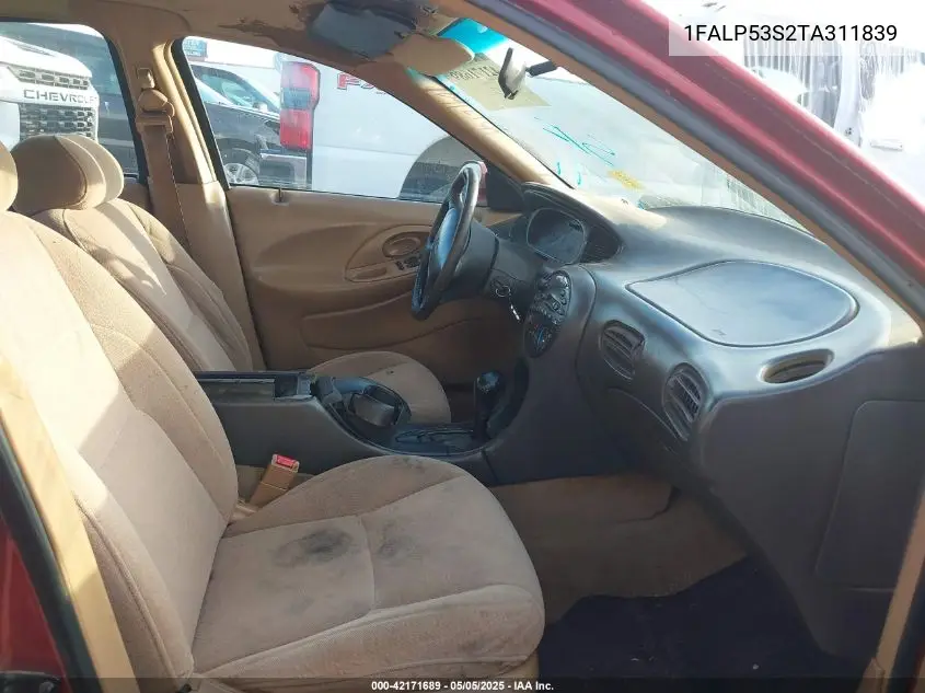 1996 Ford Taurus Lx VIN: 1FALP53S2TA311839 Lot: 42171689