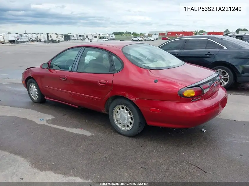 1996 Ford Taurus Lx VIN: 1FALP53S2TA221249 Lot: 42506786