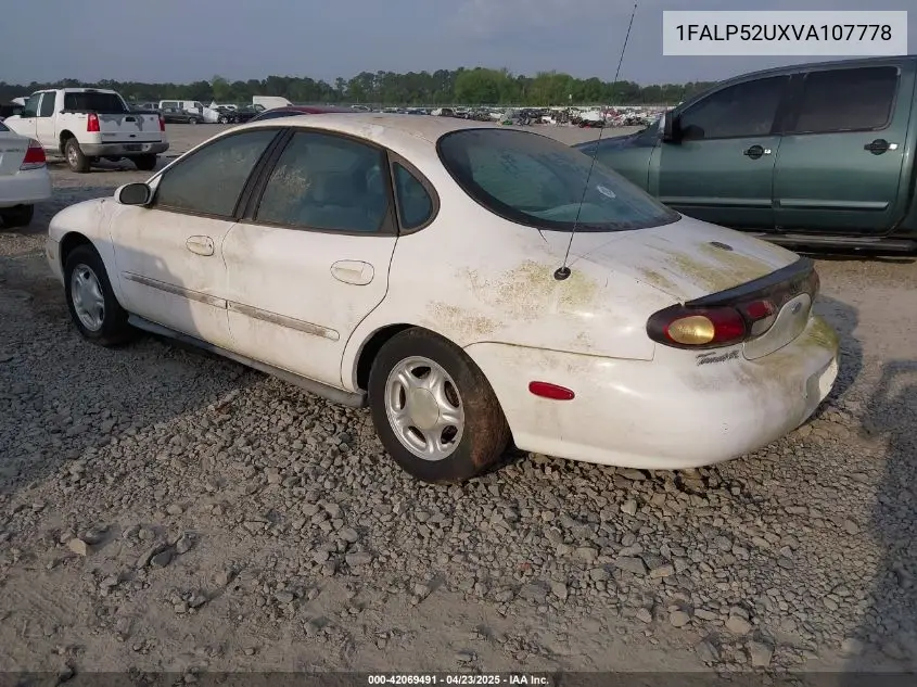 1997 Ford Taurus Gl VIN: 1FALP52UXVA107778 Lot: 42069491