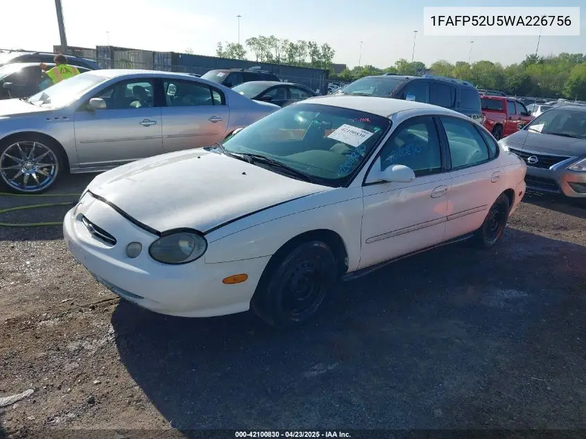 1998 Ford Taurus Lx/Se VIN: 1FAFP52U5WA226756 Lot: 42100830