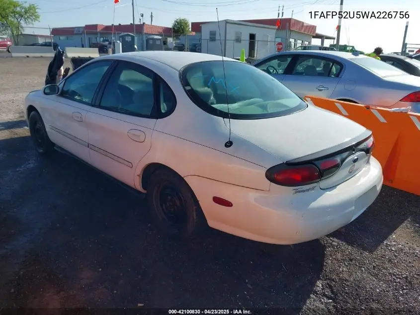 1998 Ford Taurus Lx/Se VIN: 1FAFP52U5WA226756 Lot: 42100830