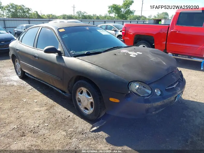 1998 Ford Taurus Lx/Se VIN: 1FAFP52U2WA259200 Lot: 42195969
