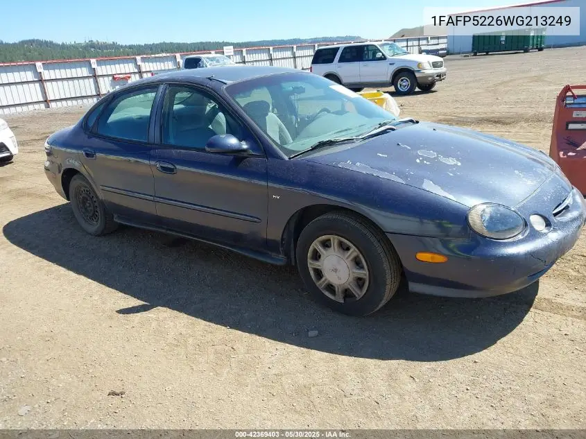 1998 Ford Taurus Lx/Se VIN: 1FAFP5226WG213249 Lot: 42369403