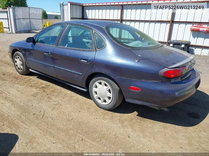 1998 Ford Taurus Lx/Se VIN: 1FAFP5226WG213249 Lot: 42369403