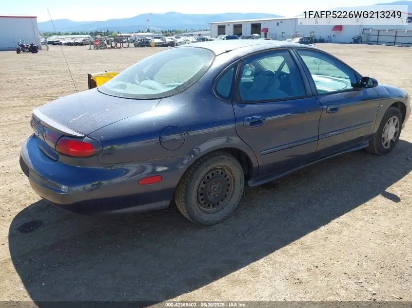 1998 Ford Taurus Lx/Se VIN: 1FAFP5226WG213249 Lot: 42369403