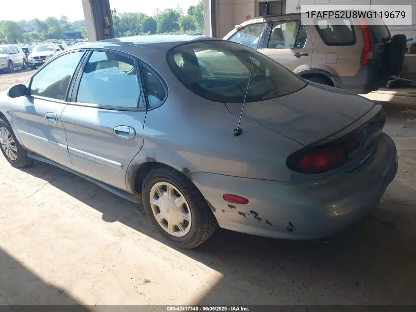 1998 Ford Taurus Lx/Se VIN: 1FAFP52U8WG119679 Lot: 42417348