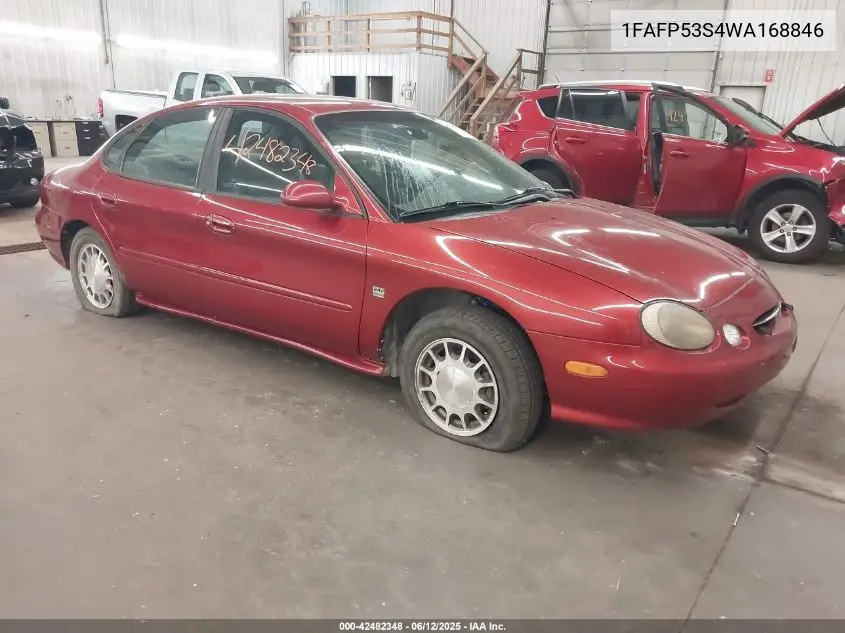 1998 Ford Taurus Se Comfort VIN: 1FAFP53S4WA168846 Lot: 42482348