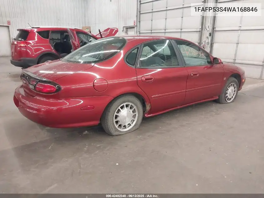 1998 Ford Taurus Se Comfort VIN: 1FAFP53S4WA168846 Lot: 42482348
