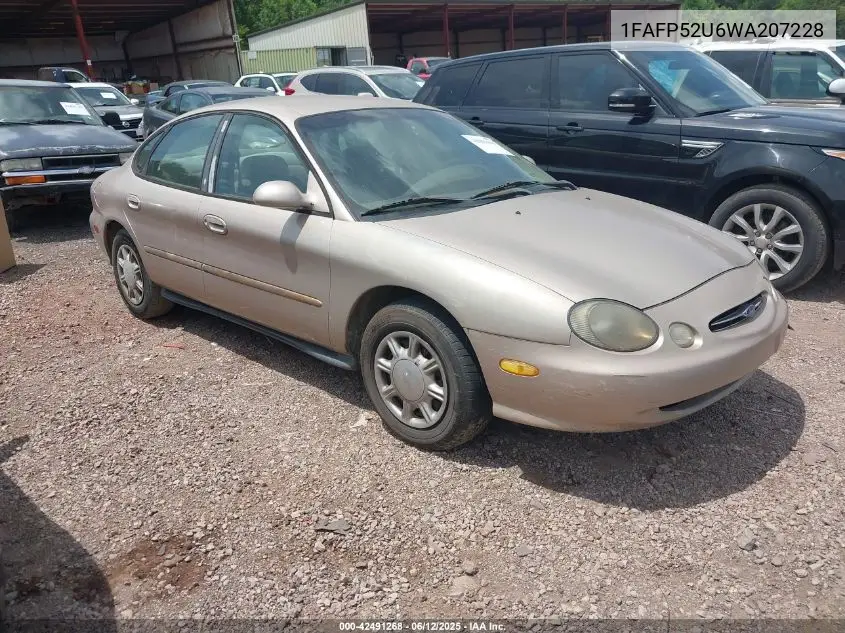 1998 Ford Taurus Lx/Se VIN: 1FAFP52U6WA207228 Lot: 42491268