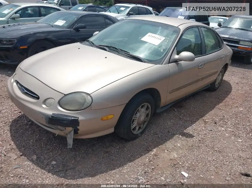 1998 Ford Taurus Lx/Se VIN: 1FAFP52U6WA207228 Lot: 42491268