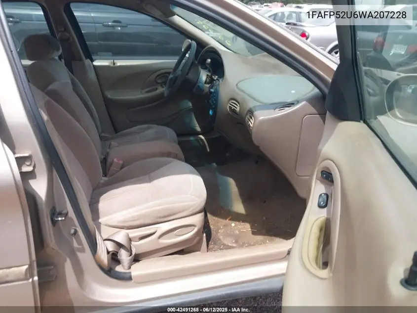 1998 Ford Taurus Lx/Se VIN: 1FAFP52U6WA207228 Lot: 42491268