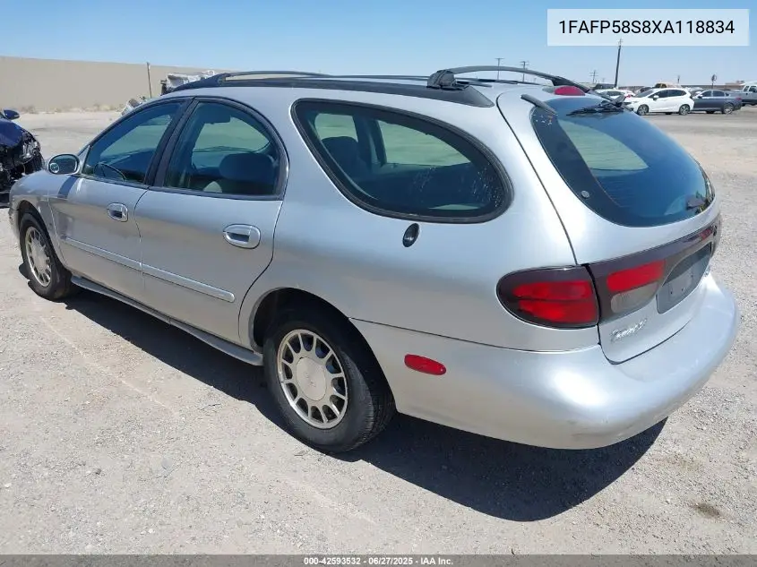 1999 Ford Taurus Se VIN: 1FAFP58S8XA118834 Lot: 42593532