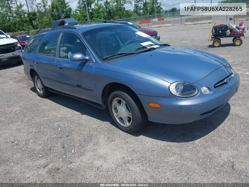 1FAFP58U6XA228265 1999 Ford Taurus Se