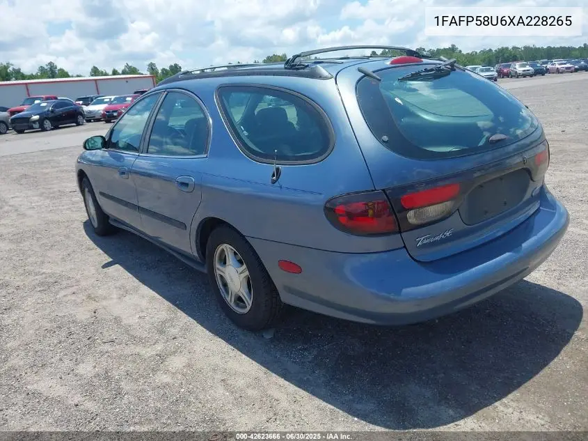 1FAFP58U6XA228265 1999 Ford Taurus Se