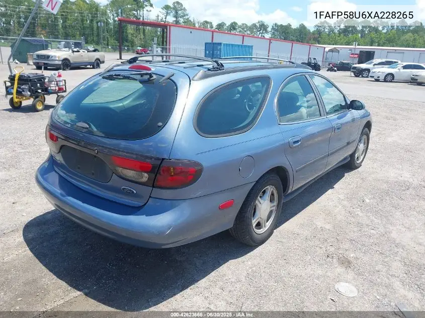1FAFP58U6XA228265 1999 Ford Taurus Se