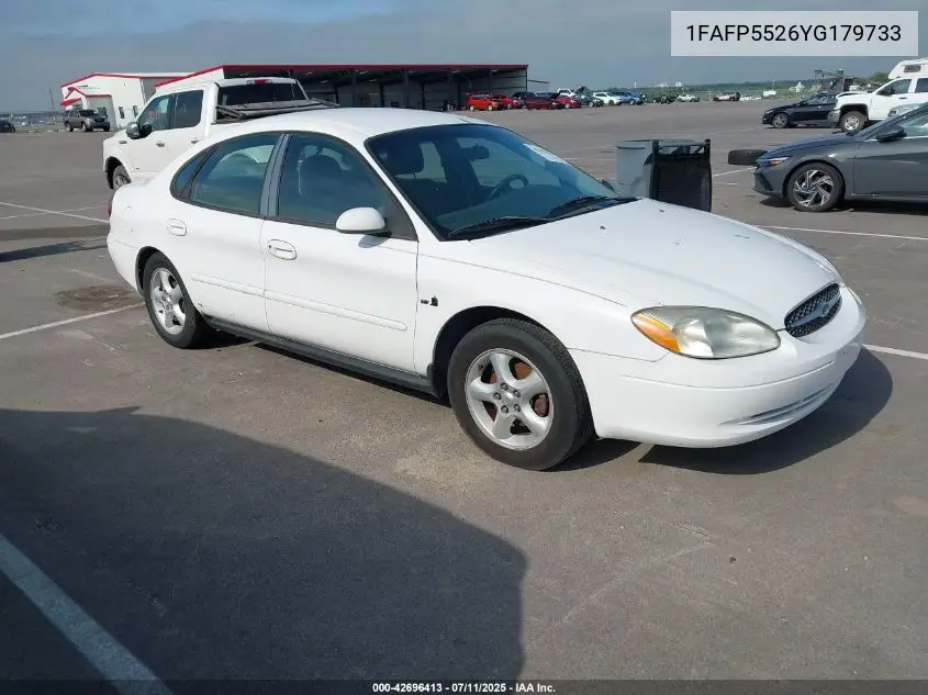 2000 Ford Taurus Ses VIN: 1FAFP5526YG179733 Lot: 42696413